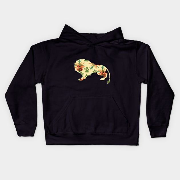 Lions Tail Kids Hoodie by yasminrose